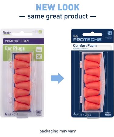 Flents Ear Plugs 24 Pair - NRR 33 for Sleep, Snoring, Noise Reduction - Pack of 6 (4 Pairs Each) - Ideal for Travel, Concerts, Construction, Studying - Buy Online on GoSupps.com