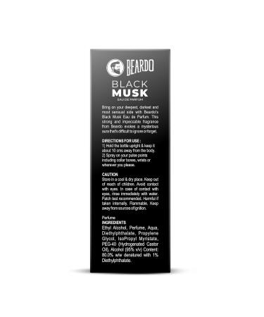 Black Musk Eau De Parfum Perfume for Men 100ml | Musky Woody Perfume for Men Long Lasting | Gift for men | Best Date night fragrance | Mens Perfume | Gift For Brother - Buy Online on GoSupps.com