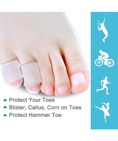 Gel Toe Protection Caps - 12 Silicone Toe Separators for Corns Calluses & Bunion Relief - Buy Online on GoSupps.com