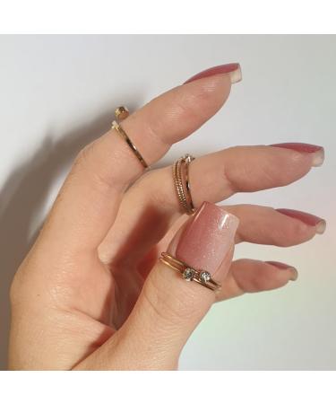 Zaubern gel4Home - UV Nail Wraps & Foils | Semi-Cured Gel Nails (Honeymoon) for Perfect Manicures Worldwide - Buy Online on GoSupps.com