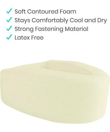 Morsa UK Foam Cervical Collar - Soft Neck Support for Pain Relief - Medical Grade Disc Hernia Osteoarthritis Brace - White (M) - Sleep Friendly - Buy Online on GoSupps.com