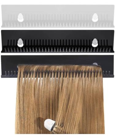 Hair Extension Rack MoreChioce Hair Extension Holder with Suction Cup Braiding Hair Rack Hair Divider Hanger Rack Hair Extension Hanger for Washing Styling Combing and Drying Black - Buy Online on GoSupps.com