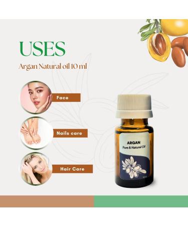 Roots & Above Argan Essential Oil 0.34 fl oz/10 ml Pure Natural Cold Pressed Oils for Face Skin Care Nails Hair Conditioner Shampoo Lotions Soap Making Soothing & Moisturizing DIY use Argan Oil - Buy Online on GoSupps.com