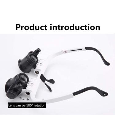 Headheld Magnifying Glass with Light 2 Group Replaceable Lens 8X 23X Hd Identification Engraving Tool Watch Repair Binocular Glasses Hands Free Magnifier - Buy Online on GoSupps.com
