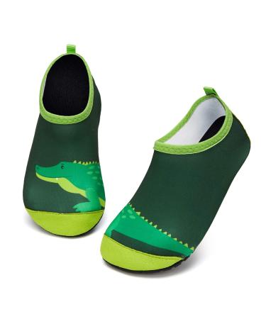 Kyopp bathing shoes children water shoes girls boys aqua barefoot non-slip for sea swimming surf beach baby 30/31 eu updated crocodile