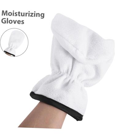 Beatifufu 1 Pair Maintenance Essential Oil Gloves Warmer Hand Care Mittens Mittens Hand Moisturizer Gloves Wax Warming Gloves Skin Care Gloves Exfoliating Care Gloves Flannel White 29.00X16.00X1.00CM - Buy Online on GoSupps.com