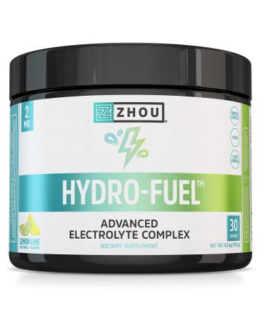 Zhou Nutrition Hydro-Fuel Advanced Electrolyte Complex Lemon Lime 6.1 oz (174 g) - Buy Online on GoSupps.com