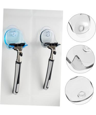 FRCOLOR 10 STK Shaver Holder - Bathroom Accessories Organizer Rack for Razors - Suction Cup Gray - 5.5x5cm - Ideal for Shower & Toilet - Buy Online on GoSupps.com