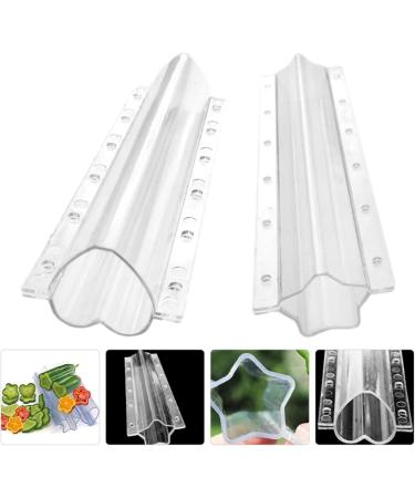 POPETPOP 10 Pcs Shaped Growth Mold Plastic Growth Mold Vegetable Mould Suit Melon Forming Molds Fruit Growing Suits for Growth Forming Mold Star Mold Fruit Tree Cucumber Child Transparent Colorx5pcs 20x6.5cmx5pcs - Buy Online on GoSupps.com