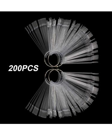 200pcs Transparent Nail Display Ring Tips - Nail Art Presentation Sticks for Studios & Beginners - Buy Online on GoSupps.com