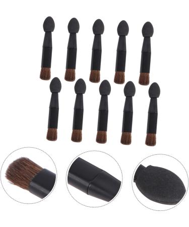 Baluue 10pcs Double Ended Eye Shadow Stick Eyeshadow Sponge Makeup Applicator Beauty Sponges Plastic Black - Buy Online on GoSupps.com