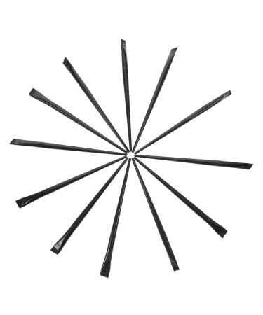 NOLITOY Eye Makeup Brush 12pcs Eyeliner Brush Eye Shadow Brush Eyeshadow Eye Pencil Brush Eyeliner Makeup Tool Cosmetic Miss 15.5x1.2x0.6cm Black