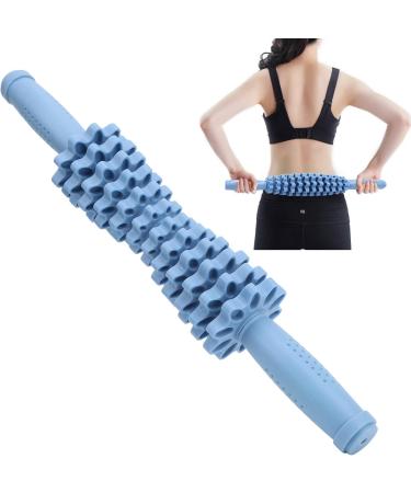 Blue Massage Roller Stick - Deep Tissue Muscle Relief Device for Sore Muscles | Ideal for Gym & Home Exercise - Buy Online on GoSupps.com