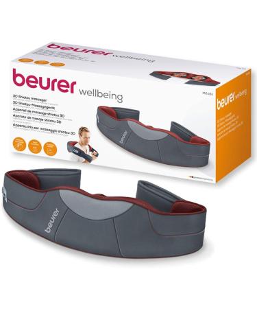 Beurer MG 151 Shiatsu Massage Device - Neck Shoulders & Back Relief with Heat 8 3D Heads & 3 Intensity Levels - Best International Shipping - Buy Online on GoSupps.com