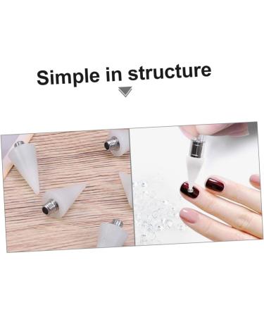 DOITOOL 20 Pcs Manicure Point Drill Pen Diy Wax Replacement Nails Drill Picking Pen Head Pedicure Sponge Scrubber Nail Tools Nail Art Pencil Head White Double Head Nail Drill Acrylic - Buy Online on GoSupps.com
