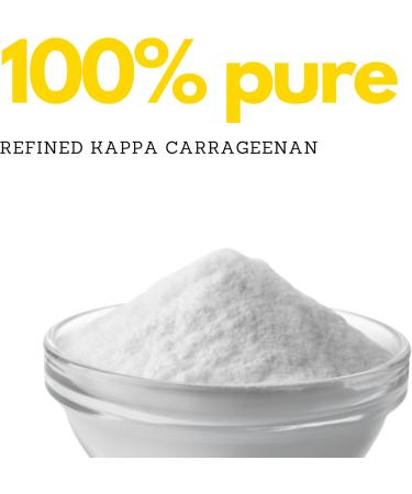 Kappa Carrageenan Powder (8.8oz / 250g) by Elo's Premium| Packaged In Canada| 100% All-Natural Vegan Thickener Stabilizer Gelling Agent| Non-GMO Vegan Non-MSG & Keto| Food Grade Kappa Carrageenan for Vegan Cheese Tofu Pudding & More - Buy Online on GoSupps.com