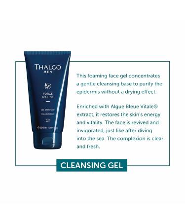 Thal Go Cleansing Gel for Men | 150ml Detoxifying & Purifying Skin Care - International Shipping Available - Buy Online on GoSupps.com