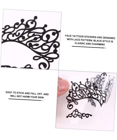 FOMIYES 9 Pairs Lace Eyeliner Stickers Black Eyeshadow Black Eye Shadow Pride Eyeshadow Stickers Prom Fabric 13X6cmx3pcs Blackx3pcs - Buy Online on GoSupps.com