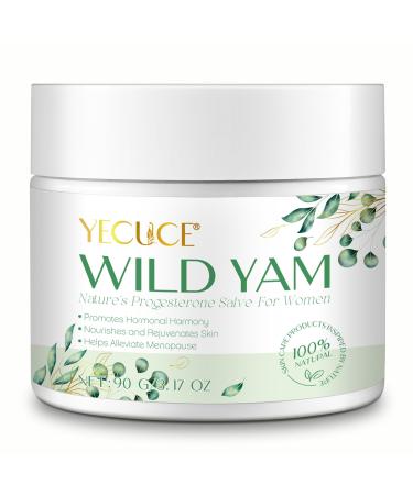 Wild Yam Balancing Cream | 90g support Natural Relief for Perimenopause and menopause symptoms | Horological Balance support for women | Topical Cream, Organic Wild Yam root Cream for all skin types