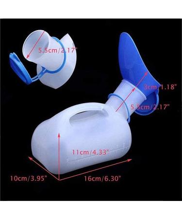 Men Urinal 1000ML Unisex Urinal with Lid Portable Emergency Male Female Pee for Hospital Travel Car Emergency Convenient and Practical Urinal - Buy Online on GoSupps.com