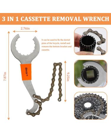 Grednfhat Bike Tool Kit - Bicycle Crank, Cassette, Rotor Lockring, Bottom Bracket, and Pedal Wrench Set for Practical Bike Repairs - Buy Online on GoSupps.com