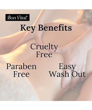 Bon Vital Original Massage Creme - Versatile Massage Foundation for Sore Muscles & Dry Skin Repair - 1 Gallon Jar - International Shipping Available - Buy Online on GoSupps.com
