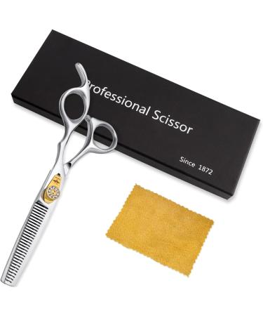 Safe Kids Haircut Scissors - 6 Inch Professional Hair Thinning Scissors for Children and Adults - Silver - Buy Online on GoSupps.com