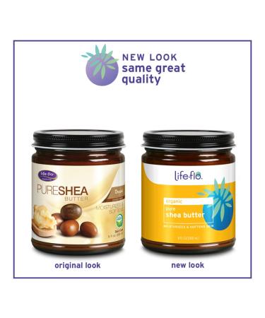 Buy Life-flo Pure Organic Shea Butter 9oz - Unrefined Moisturizer for Skin Hair & Scalp | No Parabens | International Shipping - Buy Online on GoSupps.com