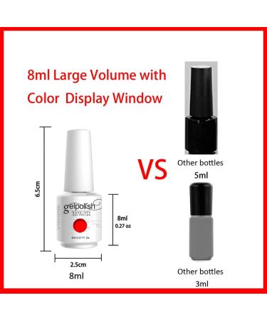 Vishine Gel Nail Polish Set - 21 Colors + Base Top Coats & Matte Top Coat Soak Off Blue Nude Grays Purple Glitter Color Long Lasting LED UV Gel Polish Kit C014 - Buy Online on GoSupps.com