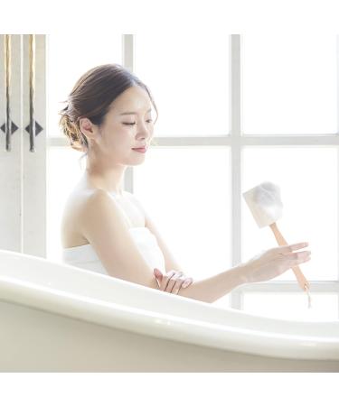 Yardwe Luffa Bath Brush - Long Wooden Handle Back Brush for Exfoliating & Shower - Natural Cucumber Sponge for Body Care - Buy Online on GoSupps.com