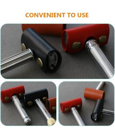 Zerodeko Men's Razor Set - Premium Leather Storage Pocket | Perfect for Smooth Shaving - Buy Online on GoSupps.com