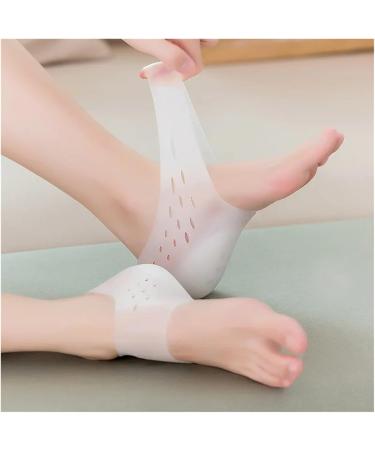 Invisible Height Increase Silicone Gel Heel Pads - 5CM Orthopedic Arch Support Cushions - Foot Massage Insoles (Beige 2CM) - International Shipping Available - Buy Online on GoSupps.com