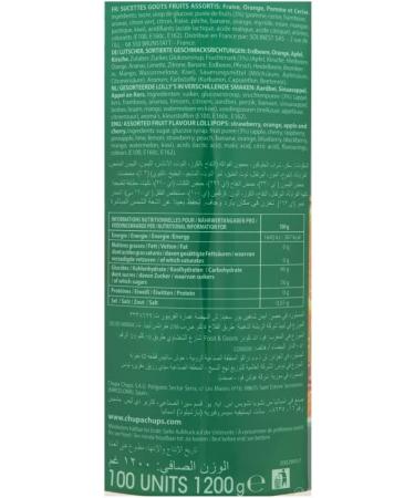 Chupa Chups Tubo of 100 Fruit Dummies (1.2 kg) - Buy Online on GoSupps.com