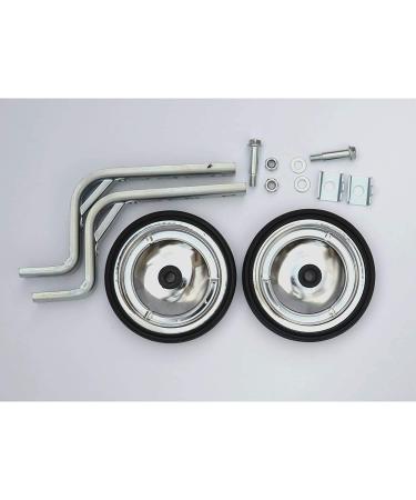 Little World Heavy Duty Rear Bicycle Stabilizers - 1 Pair, Silver - Fits 14-18 inch Bikes - Stronger Version - Buy Online on GoSupps.com