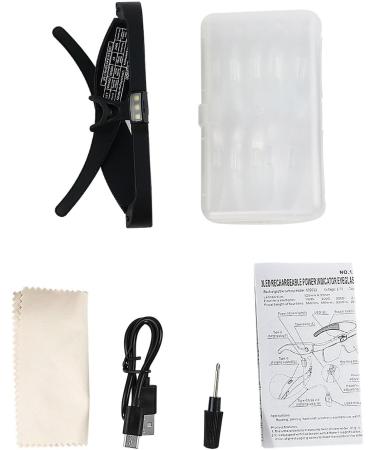 Handsfree Magnifier 150D 200D 300D 2.5X4.0X Headband Magnifying Glass with 5 Lens for Sewing Crafts Reading Jewelry Adjustable Level - Buy Online on GoSupps.com
