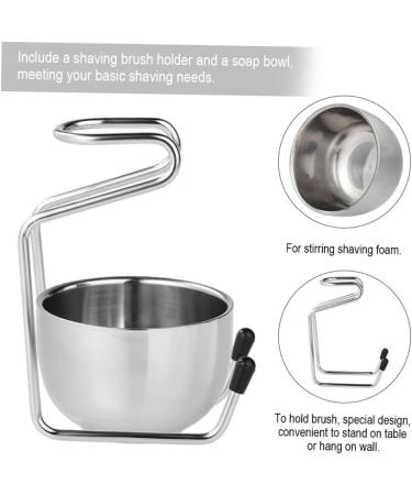 Angoily Stainless Steel Razor Brush Holder Rustproof Handcrafted Stand for Grooming Essentials - Buy Online on GoSupps.com