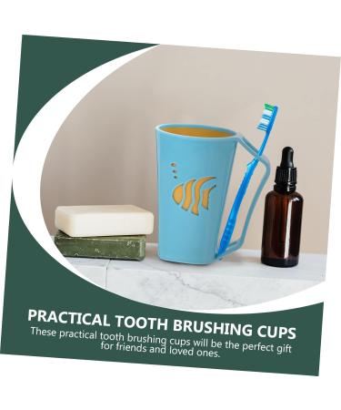 STOBAZA 6 Pcs Kids Toothbrush Cup Holder Set - Unbreakable Cartoon Mouthwash Cups for Bathroom - Lightweight Toothpaste Tumblers in Assorted Colors - Buy Online on GoSupps.com