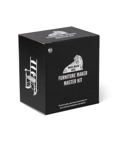 Walrus Oil Furniture Finish Master Kit - Complete Set with Finish Butter Wax Rag & Box for Ultimate Wood Care - Buy Online on GoSupps.com