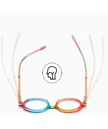 Aoolia Round Leopard Reading Glasses for Men & Women - Blue Light Filter Anti-Fatigue 1.5 Diopter UV Protection - Buy Online on GoSupps.com