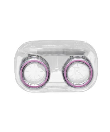 Container with Sealing Ring Portable Tweezers Transparent Glasses Holder Box for Office Pink 1 Piece