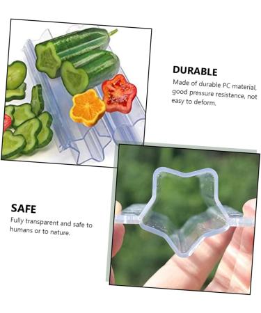 Happyyami 6 Pcs Vegetable Shaping Ice Cube Garden Vegetable Carambola Cucumber 20x4cmx3pcs Star Shapex3pcs - Buy Online on GoSupps.com