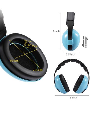Dison Kids Noise Reduction Earmuffs - Baby Ear Protection Headphones for Toddler (3-36 Months) - Blue - Buy Online on GoSupps.com