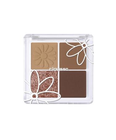 Eyeshadow Palette 4 Colors | Waterproof 4 Colors Eye Shadow Palette | Highly Pigmented Classic Matte & Shimmer Neutral Eyeshadow Makeup Blendable Lasting Eye Shadow Cosmetics/l 04