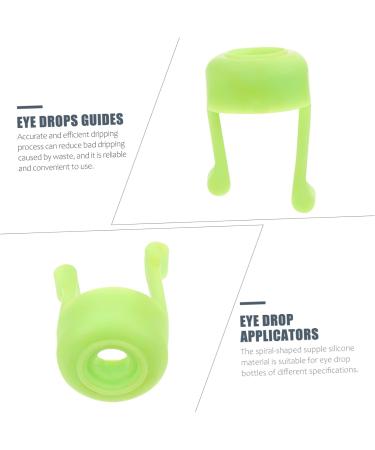 Premium Minkissy 2pcs Eye Drops Holders - Silicone Eye Drop Brackets & Racks for Easy Application - Practical & Useful Eye Drop Helpers in Green - Buy Online on GoSupps.com