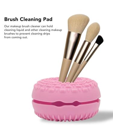 Buy Pinkish Silicone Makeup Brush Cleaning Bowl | Gradual Texture for Effortless Brush Care - Buy Online on GoSupps.com