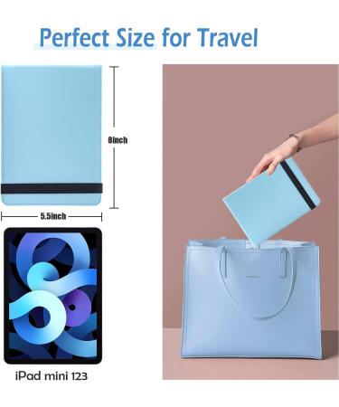 RRtide Travel Makeup Mirror with 20X Magnifying Mirror & 3 Color Modes - Compact Vanity LED Cosmetic Mirror in Blue - Perfect for Home, Office, and Travel - Buy Online on GoSupps.com