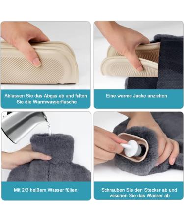 Buy 2L Electric-Free Foot Warmer Pillows | Washable Heated Slippers Pad for Men & Women - 36x30cm - Buy Online on GoSupps.com