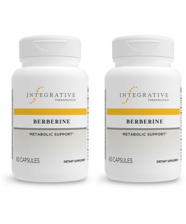 Integrative Therapeutics Berberine - Supports Metabolic Health & Cellular Energy Metabolism - Practitioner-Trusted Quality - Dairy-Free & Gluten-Free - 120 Capsules (120 Servings) 60 Count (Pack of 2)