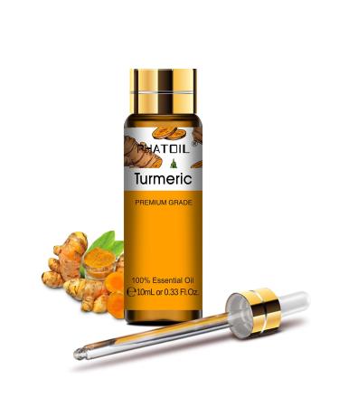 PHATOIL Turmeric Essential Oil 10ML - Undiluted and Cruelty-Free Pure Turmeric Oil - Essential Oils for Diffusers for Home Turmeric 10.00 ml (Pack of 1)
