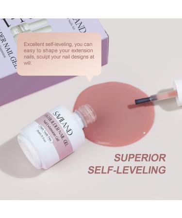Saviland 5 in 1 Dark Nudes Pink Builder Nail Gel 15ml - Builder Base Strengthening Gel for Nail Repair, Reinforcement, and Extension - UV/LED Gel for Easy Nail Art - Buy Online on GoSupps.com